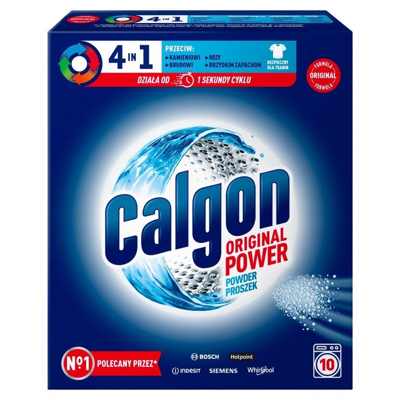 Proszek 3w1 ochrona przed kamieniem, brudem i brzydkim zapachem Calgon 500 g