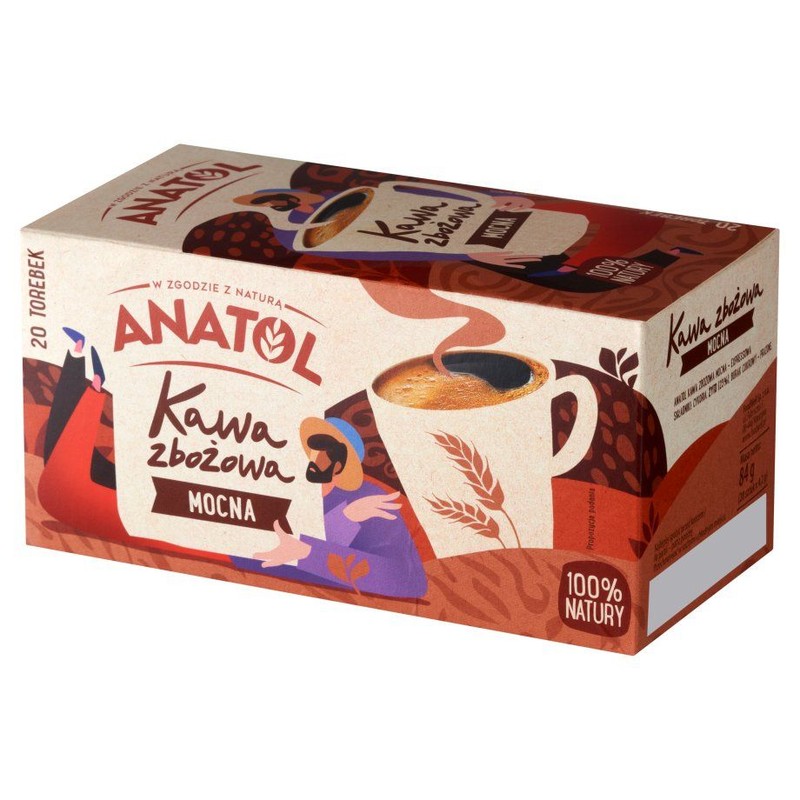 Kawa zbożowa mocna  ekspresowa  Anatol 84 g