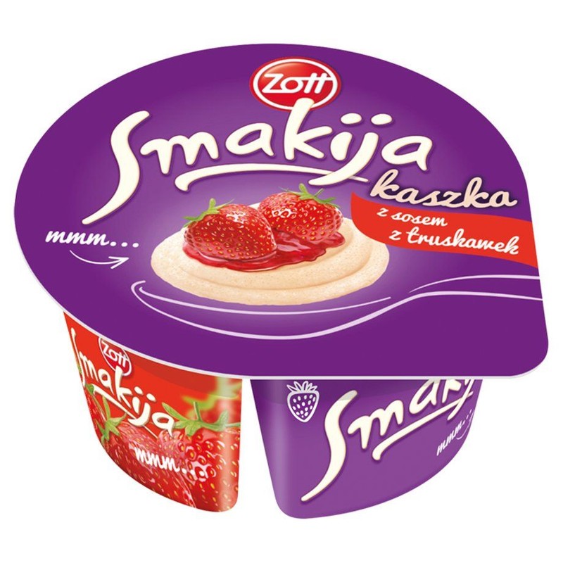 Kaszka z sosem truskawkowym Smakija 130 g