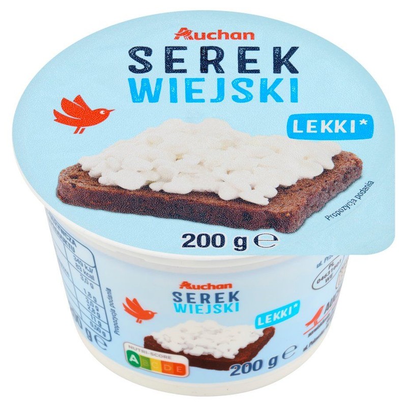 Serek wiejski lekki Auchan 200 g