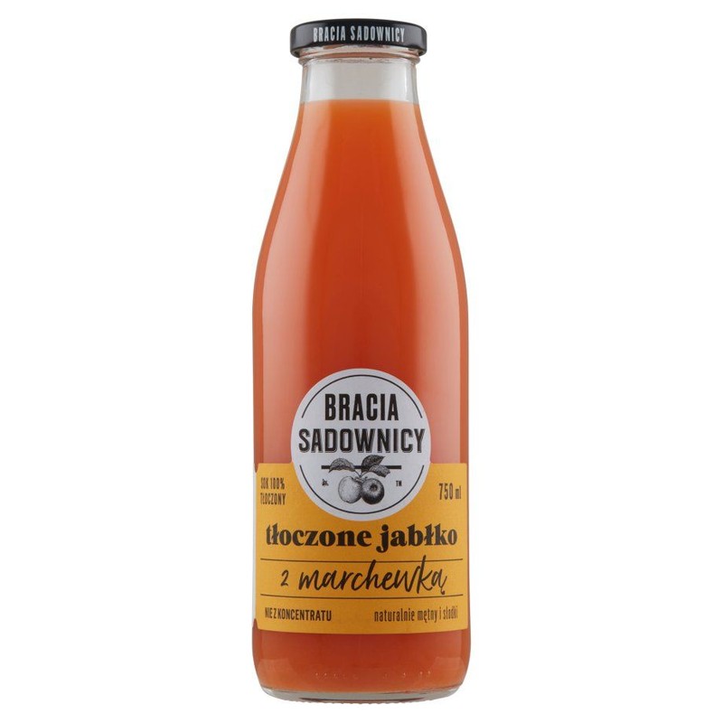 Sok jabłkowo marchewkowy Bracia Sadownicy 750 ml