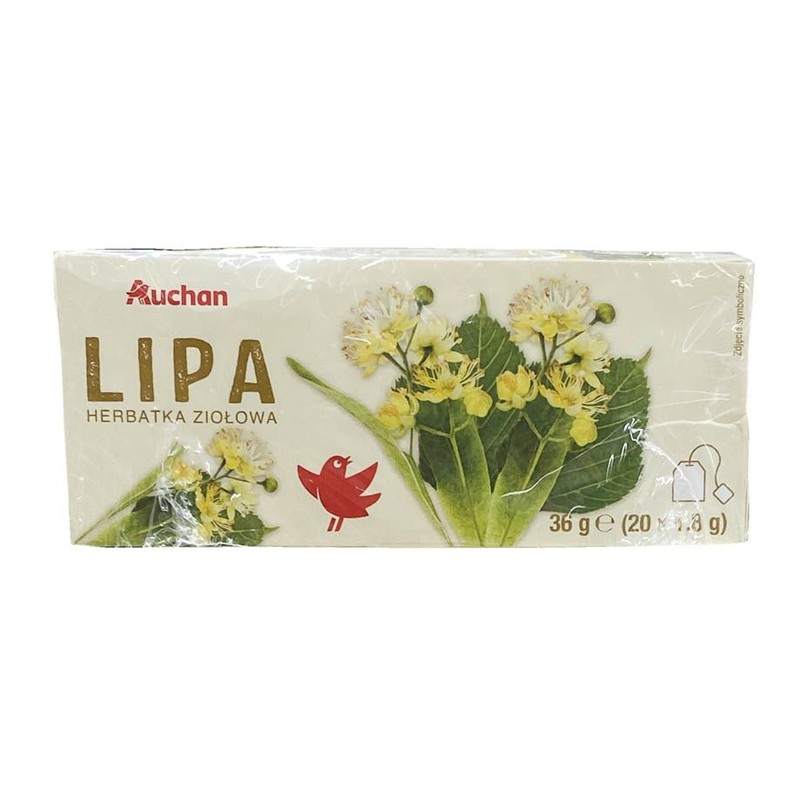 Herbatka ziołowa Lipa Auchan 20 torebek