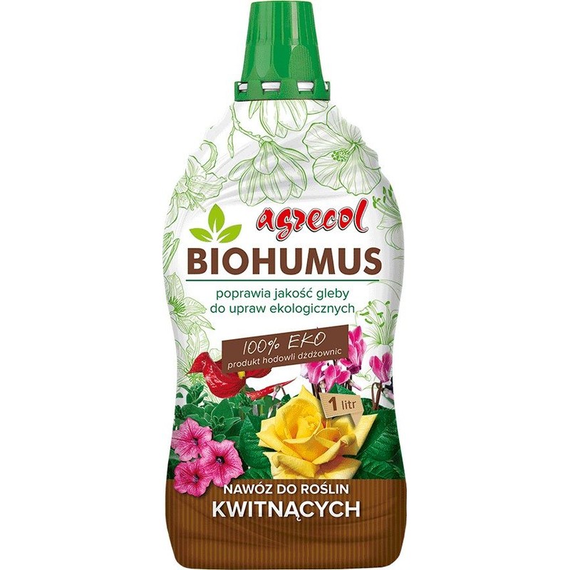Biohumus nawóz do roślin kwitnących Agrecol 1 l