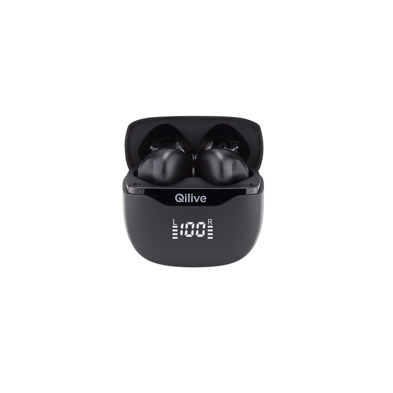 Słuchawki bezprzewodowe bluetooth LED Q.1342 czarne Qilive 1 sztuka