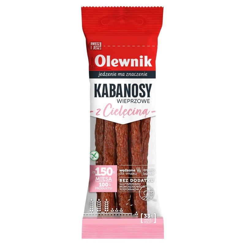 Kabanosy wieprzowe z cielęciną Olewnik 105 g