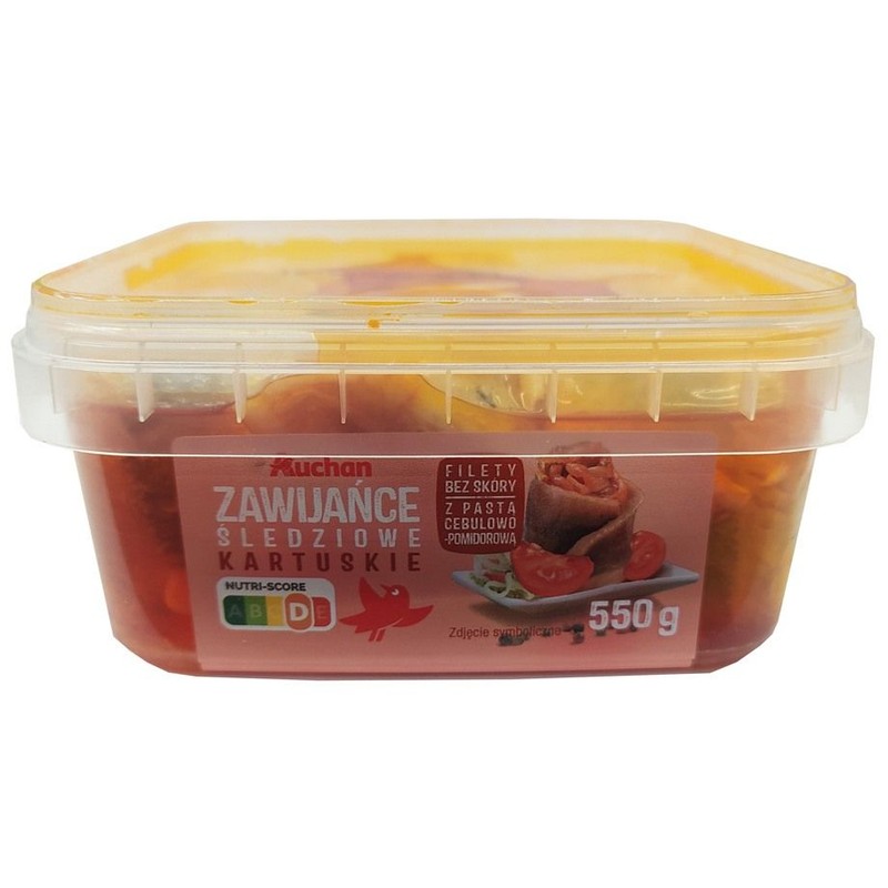 Zawijańce śledziowe kartuskie Auchan 550 g