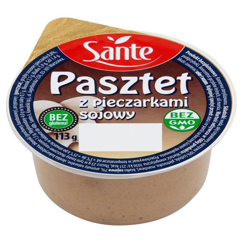 Pasztet sojowy z pieczarkami Sante 113 g