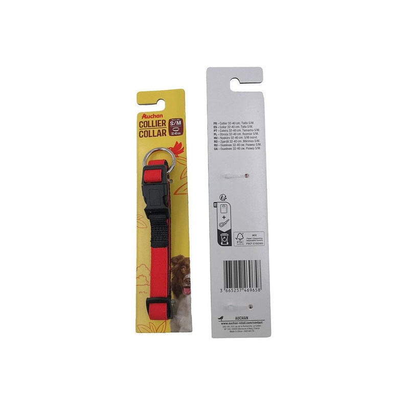 Obroża 1,5 cm x 32-40 cm Auchan 1 sztuka