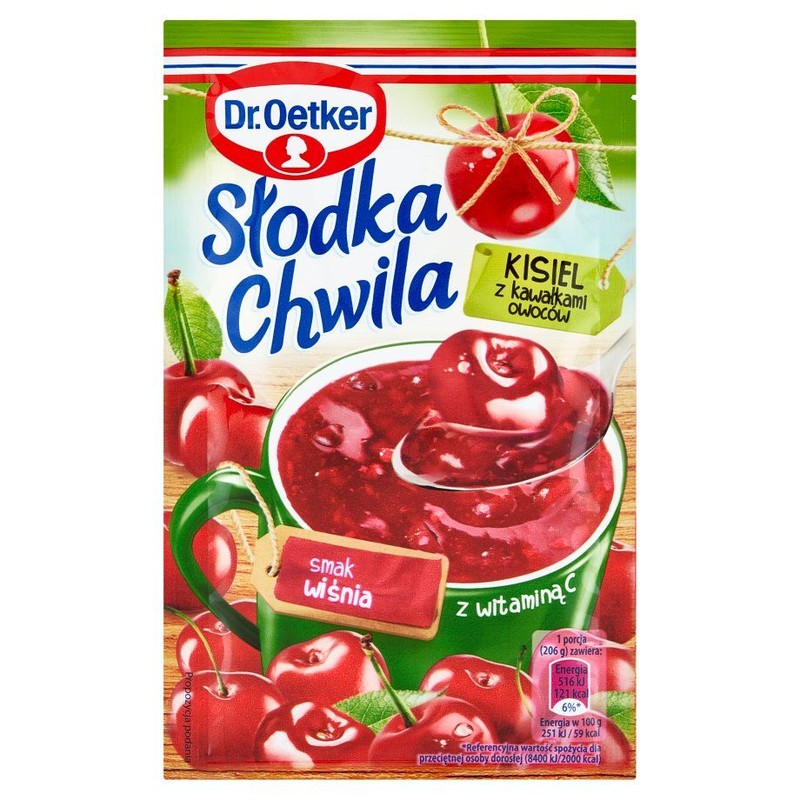 Słodka chwila kisiel o smaku wiśniowym Dr.Oetker 31 g