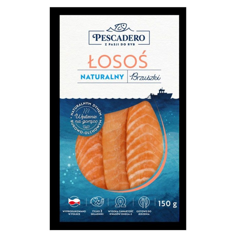 Brzuszki z łososia wędzone na gorąco ArcticFish 150 g