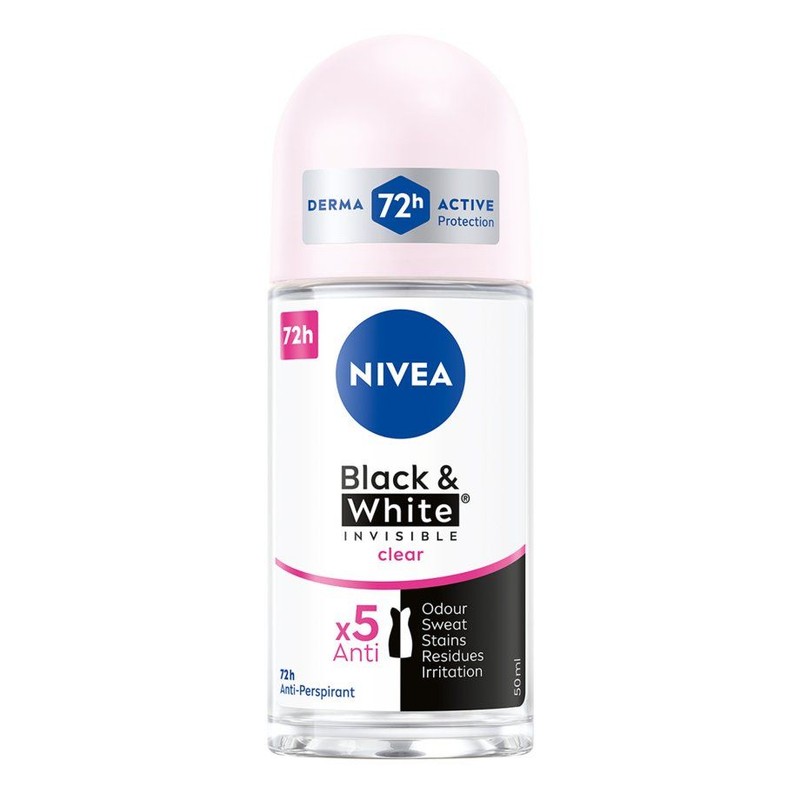 Antyperspirant roll-on Invisible NIVEA 50 ml