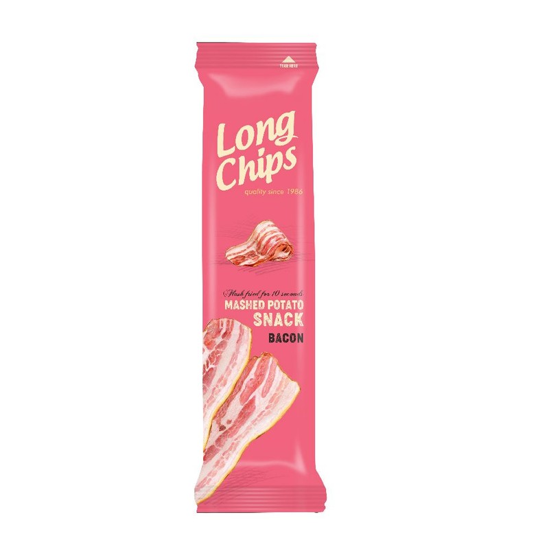 Chipsy ziemniaczane o smaku bekonu  Long Chips 75 g