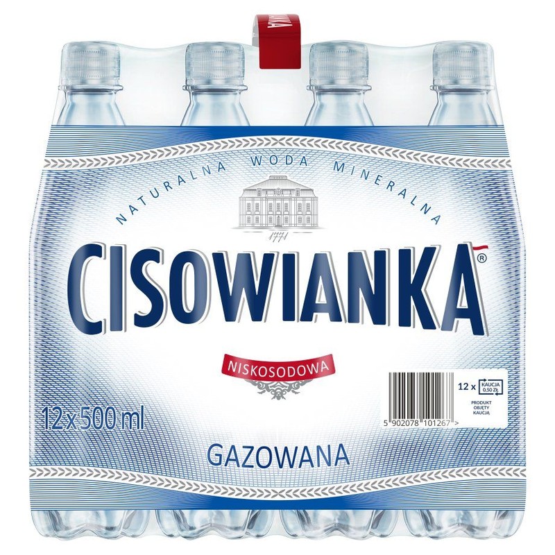 Woda gazowana Cisowianka 12 x 0,5 l