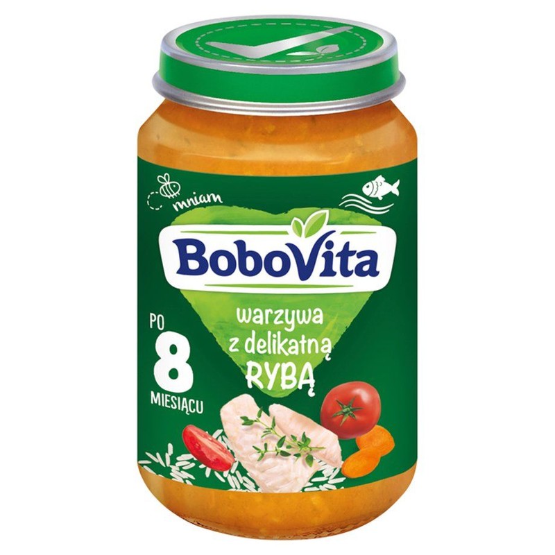 Warzywa z delikatną rybą po 8. miesiącu BoboVita 190 g