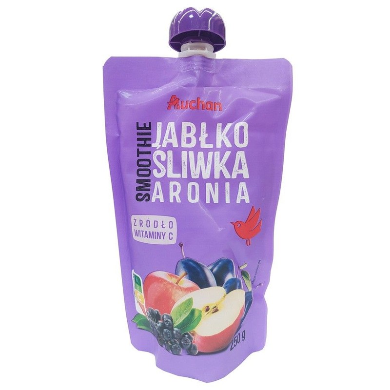 Smoothie jabłko. śliwka. aronia Auchan 250 g