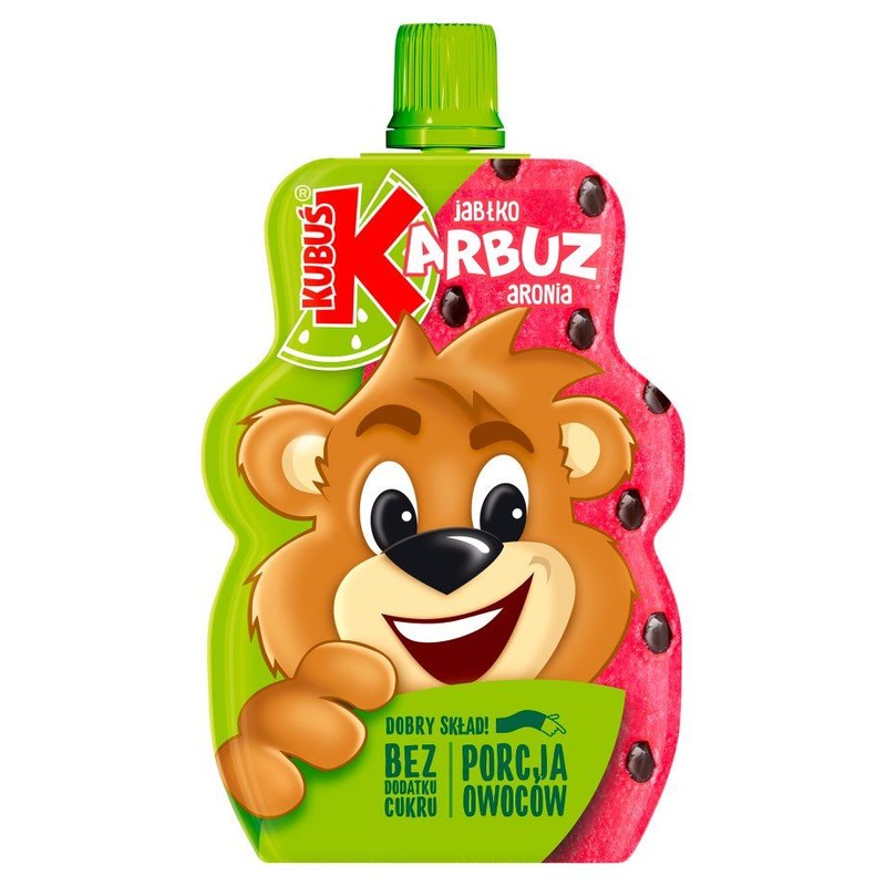 Porcja owoców jabłko arbuz aronia Kubuś 100 g