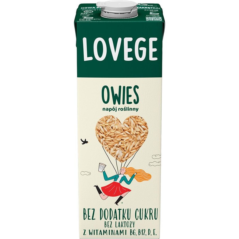 Napój owsiany bez laktozy Lovege 1 l
