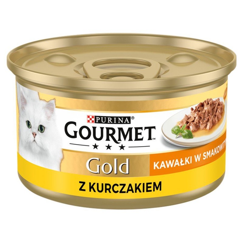 Mokra karma kurczak w sosie dla kotów Gourmet 85 g
