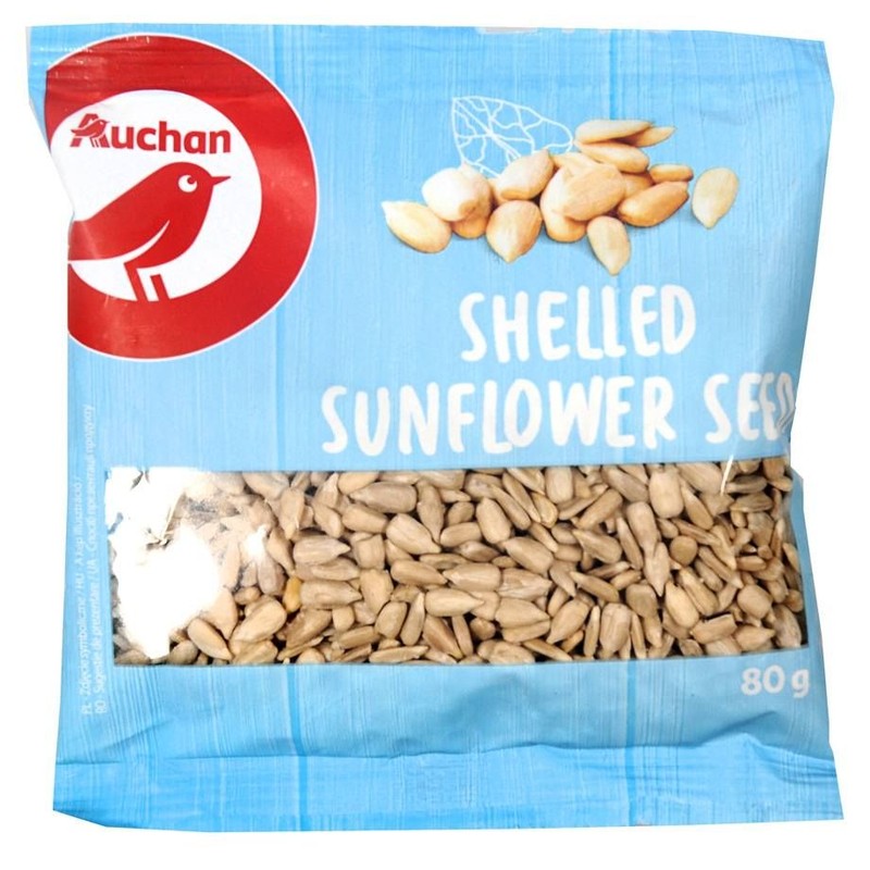 Ziarna słonecznika łuskane Auchan 80 g