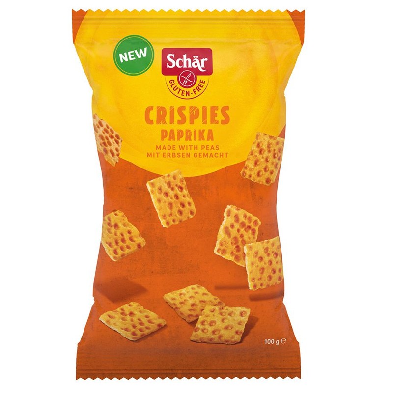 Crispies przekąska z grochu o smaku paprykowym bezglutenowa Schär 100 g