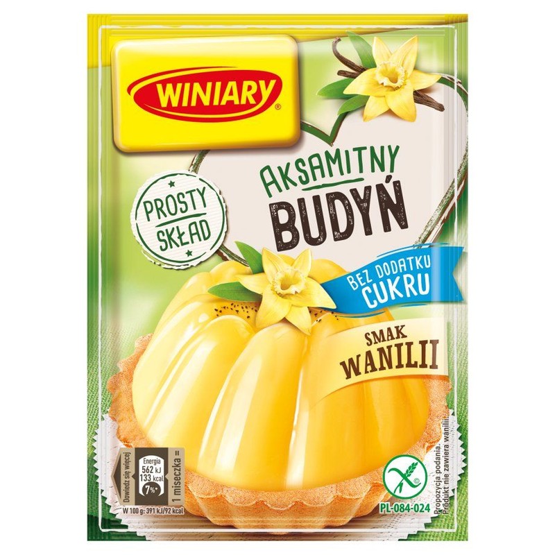 Budyń o smaku waniliowym bez cukru Winiary 35 g