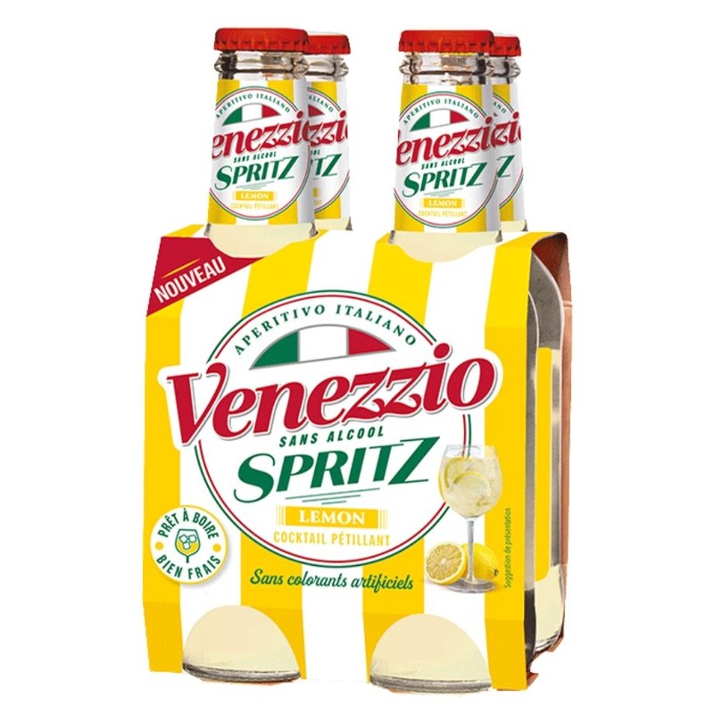 Koktajl Spritz Lemon alk. 0,0% obj. Venezzio 4 x 200 ml