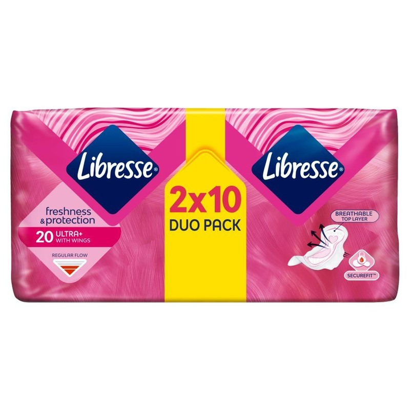 Podpaski invisible normal clip duo pack Libresse 20 sztuk