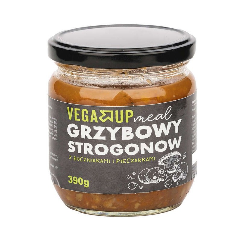 Grzybowy stragonow z boczniakami i pieczarkami Vega Up 440 g