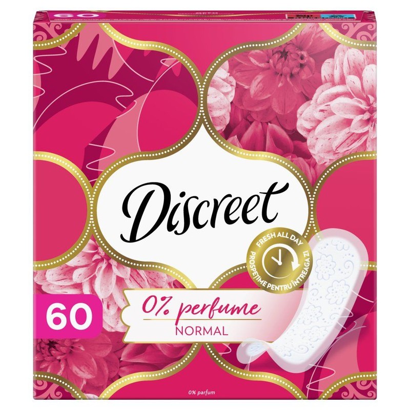 Wkładki higieniczne normal Discreet 60 sztuk