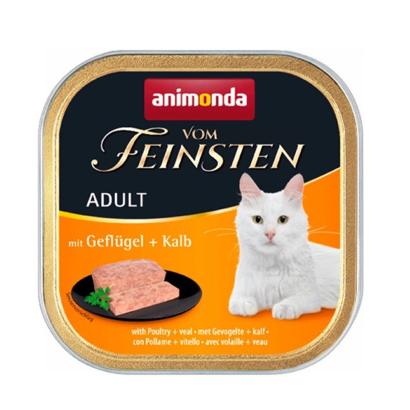 Mokra karma dla kociąt Vom Feinsten Adult drób z cielęciną animonda 100 g
