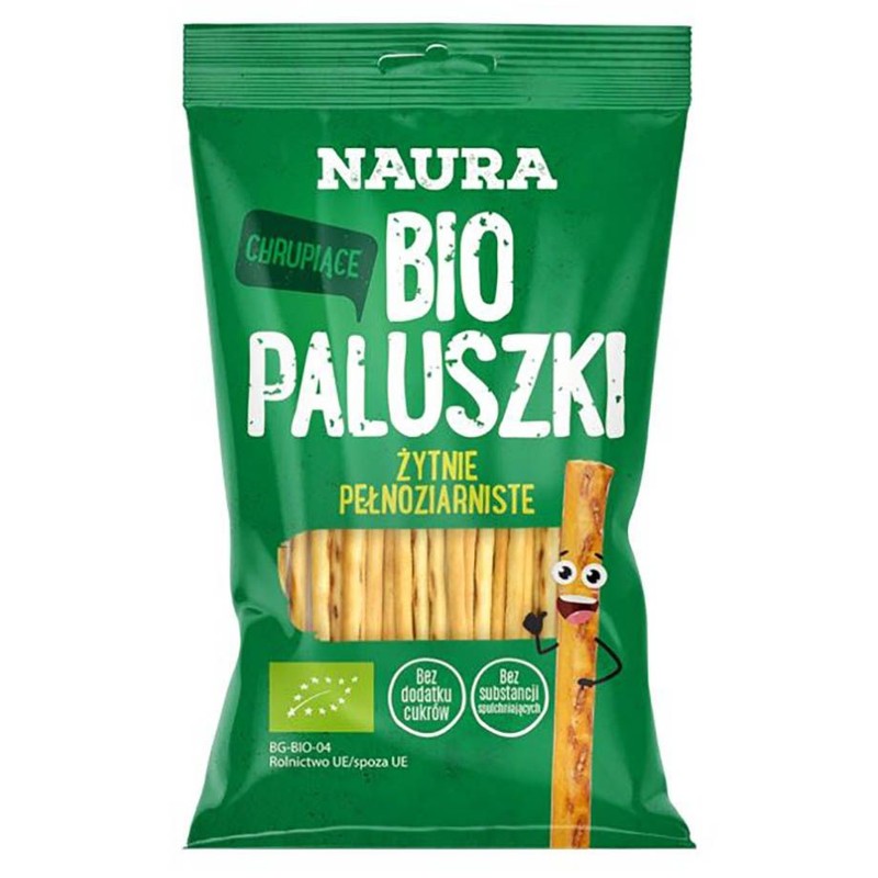 BIO Paluszki żytnie pełnoziarniste  Naura 45 g