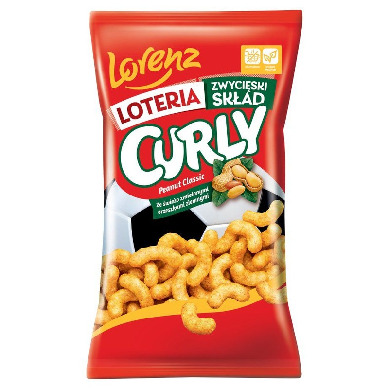 Chrupki kukurydziane Curly Peanut classic   Lorenz 120 g