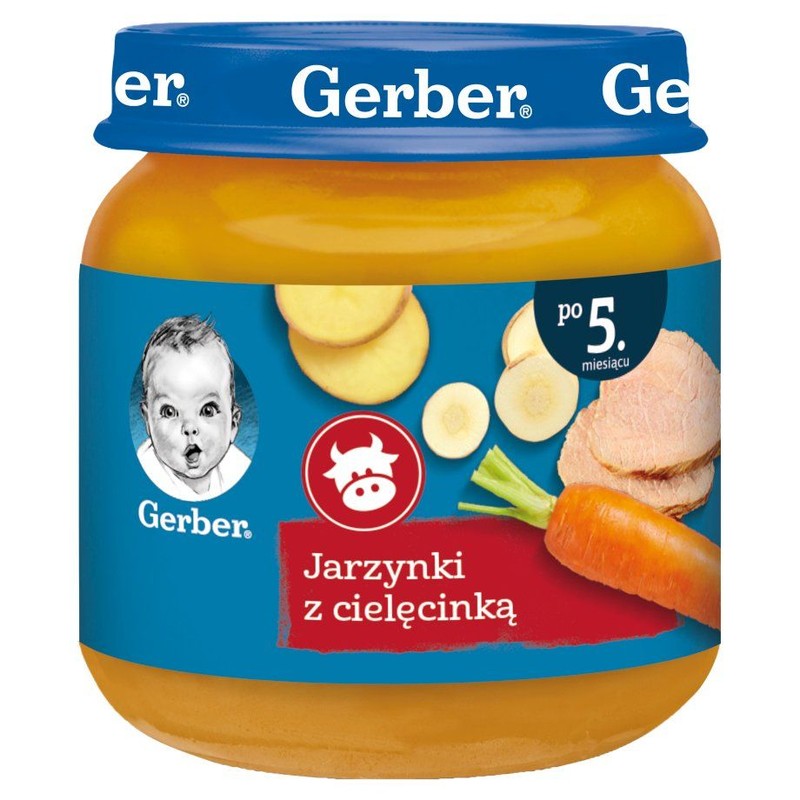 Jarzynki z cielęcinką po 5. miesiącu Gerber 125 g