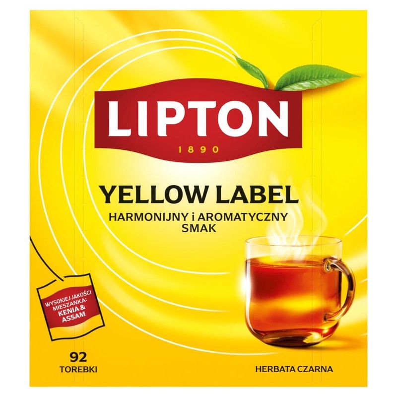 Herbata czarna aromatyzowana Lipton 92 torebki