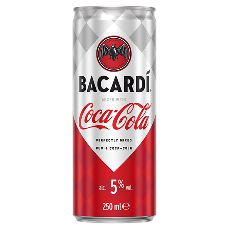 Drink coca-cola z rumem alk. 5,0% obj. Bacardi 250 ml