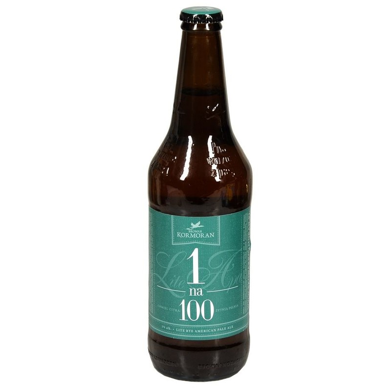 APA piwo górnej fermentacji niefiltrowane alk. 1% obj. Kormoran 500 ml