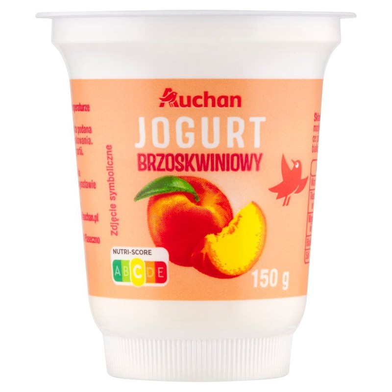 Jogurt o smaku brzoskwiniowym Auchan 150 g