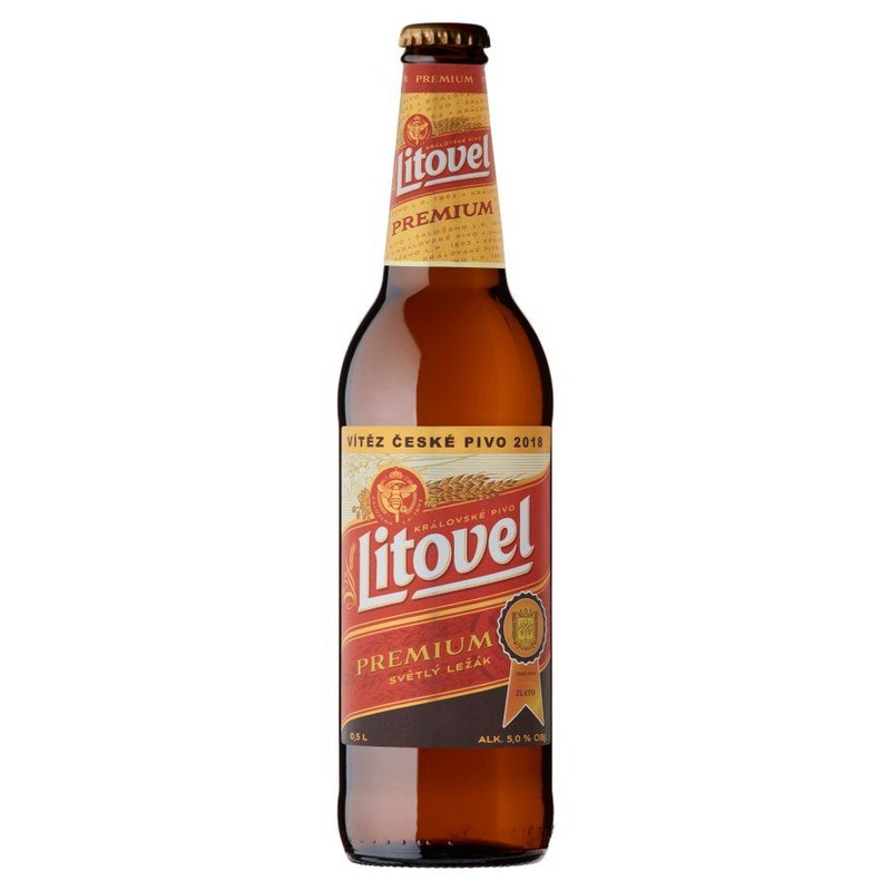 Piwo jasne pełne alk. 5% obj. Litovel 500 ml