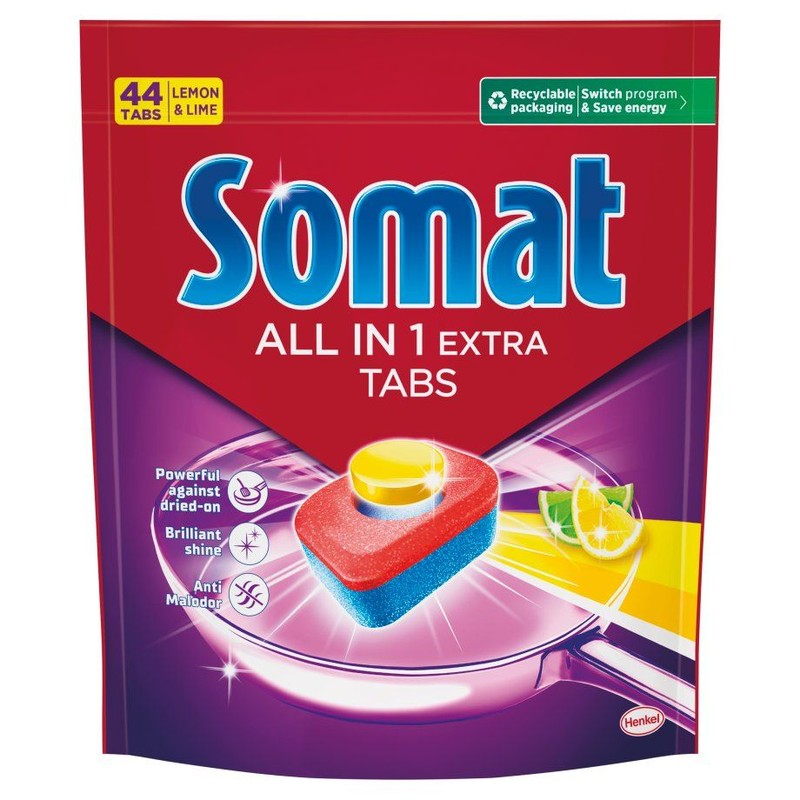 Tabletki do zmywarki All in 1 Extra Lemon Somat 44 tabletki