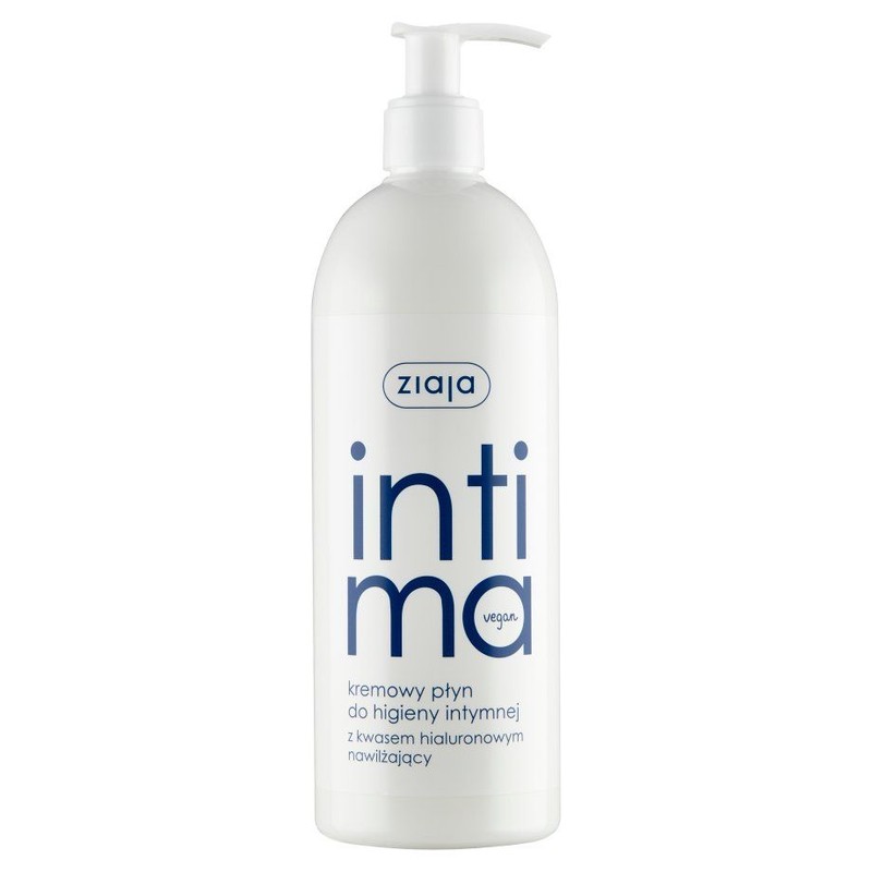 Intima Kremowy płyn do higieny intymnej z kwasem hialuronowym ZIAJA 500 ml