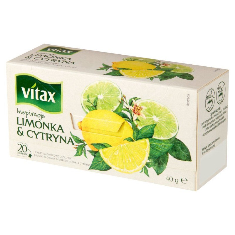 Limonka i Cytryna - herbata ekspresowa Vitax 40 g