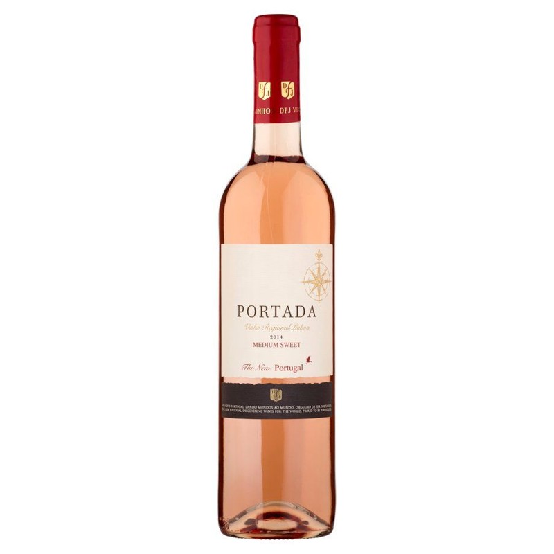 Wino różowe półsłodkie Portada 750 ml