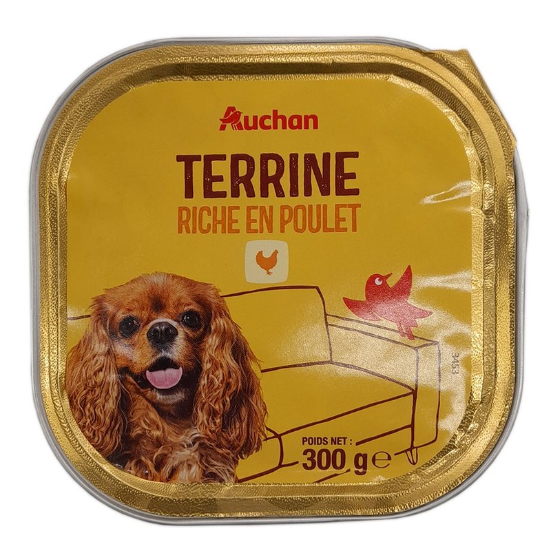 Karma mokra dla psów z kurczakiem Auchan 300 g