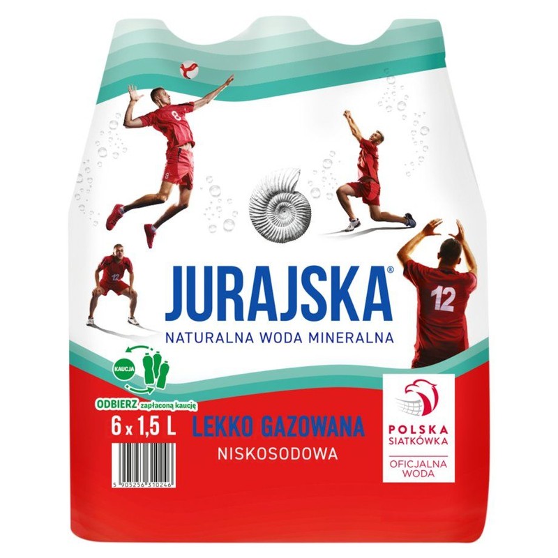 Naturalna woda mineralna lekko gazowana  Jurajska 1,5 l
