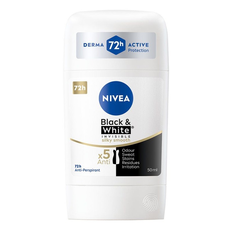 Antyperspirant w sztyfcie dla kobiet black white invisible NIVEA 50 ml