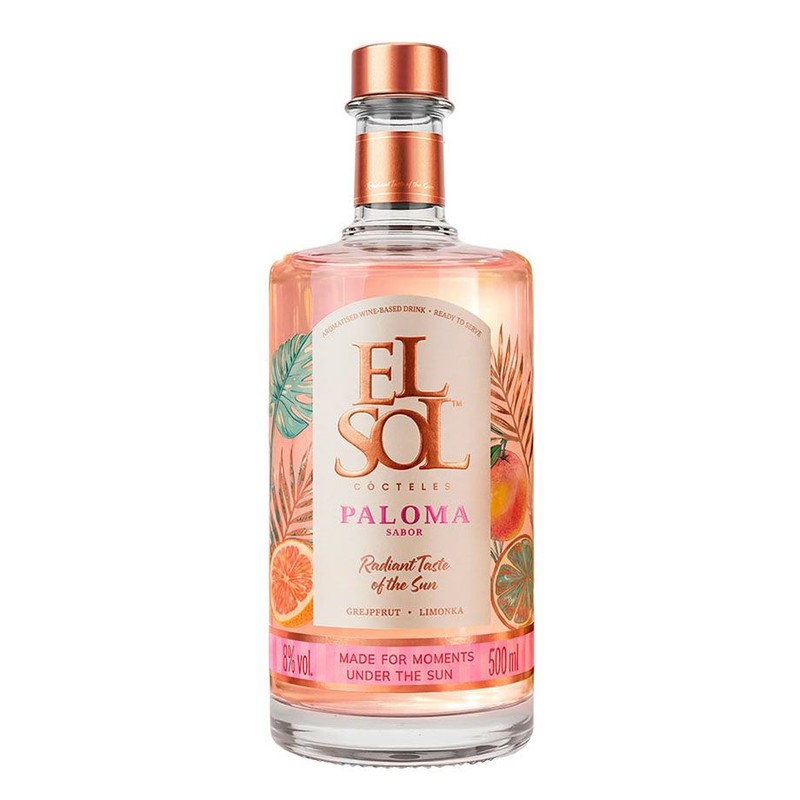 Koktail na bazie wina Paloma alk. 8,0% obj. El Sol 500 ml