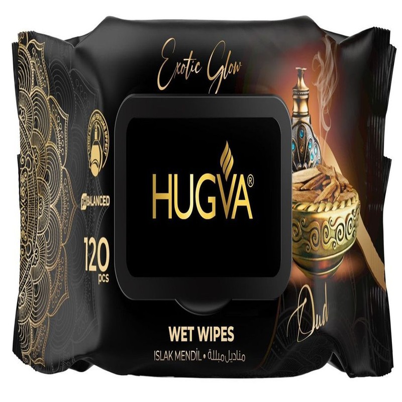 Chusteczki nawilżane orientalne Exotic Glow Hugva 120 sztuk