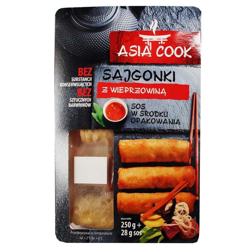 Sajgonki z warzywami i wieprzowiną Asia Cook 278 g