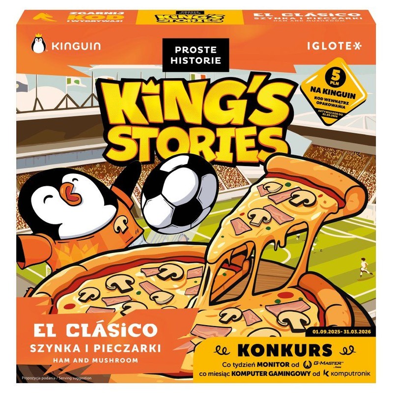 EL CLASICO Pizza z szynką i pieczarkami Proste Historie 420 g