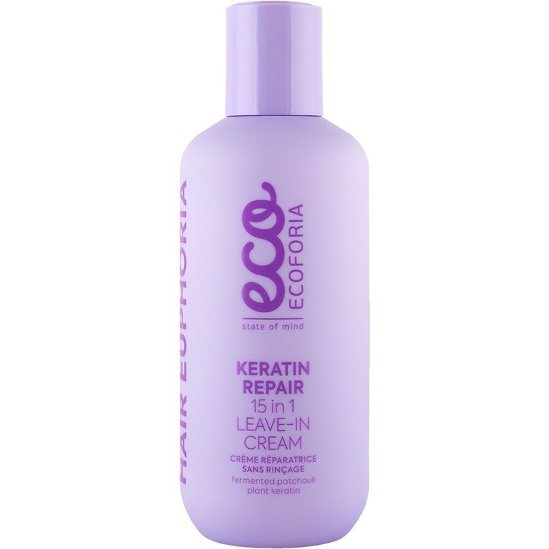 Krem do włosów regenerujący 15w1 z kreatyną, bez spłukiwania Ecoforia 200 ml